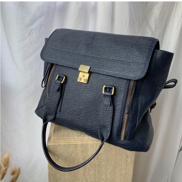 3.1 Phillip Lim | Pashli Large Satchel in Ink - Picture 5 of 16